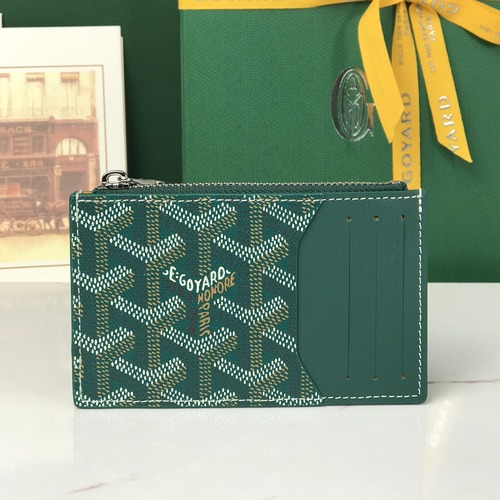 Goyard Bourbon Zipped Card Holder 고야드 버번 지퍼 카드홀더 그린 12.5cm