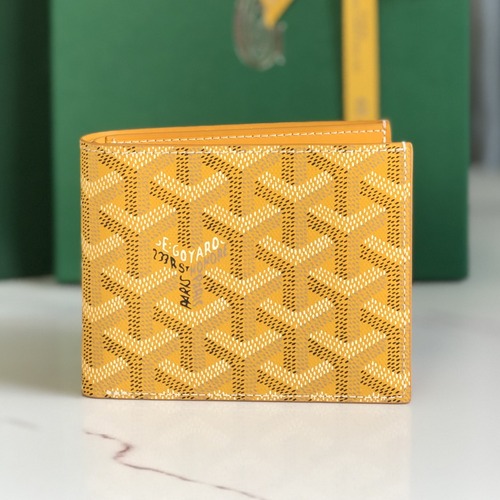 Goyard Saint-Sulpice Billfold Wallet 고야드 생쉴피스 반지갑 옐로우 11cm