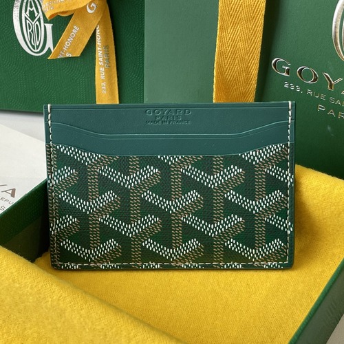 Goyard Card Holder Wallet 고야드 양면 카드홀더 지갑 그린 10.5cm