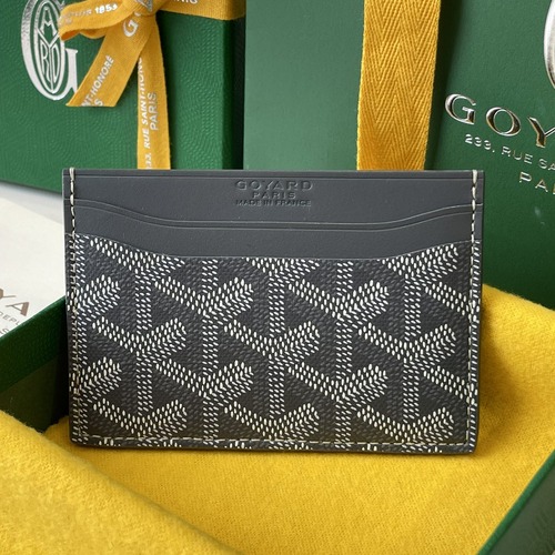 Goyard Card Holder Wallet 고야드 양면 카드홀더 지갑 그레이 10.5cm