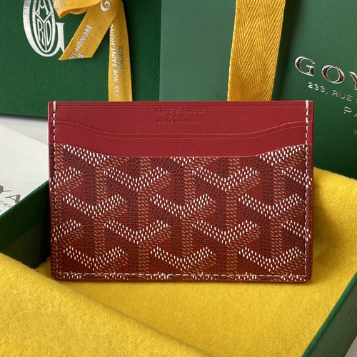 Goyard Card Holder Wallet 고야드 양면 카드홀더 지갑 다크브라운 10.5cm