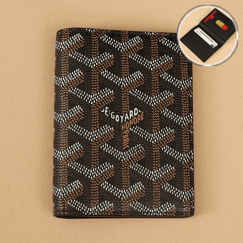 Goyard Saint-Marc Card Holder Wallet 고야드 생마르크 카드홀더 지갑 다크브라운 10.7cm