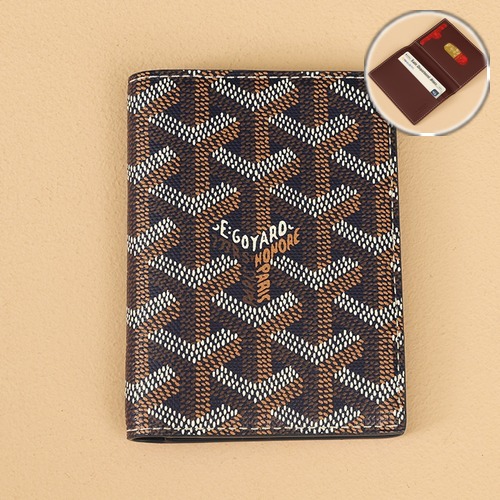 Goyard Saint-Marc Card Holder Wallet 고야드 생마르크 카드홀더 지갑 커피브라운 10.7cm