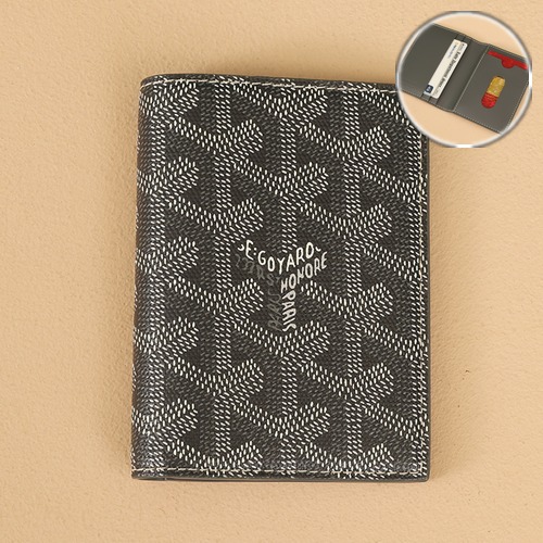 Goyard Saint-Marc Card Holder Wallet 고야드 생마르크 카드홀더 지갑 그레이 10.7cm