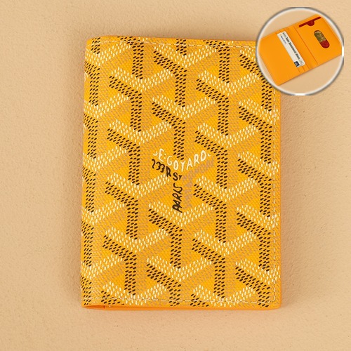 Goyard Saint-Marc Card Holder Wallet 고야드 생마르크 카드홀더 지갑 옐로우 10.7cm