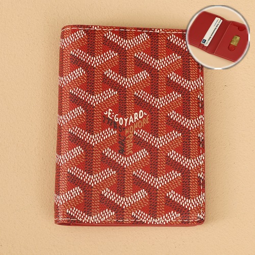 Goyard Saint-Marc Card Holder Wallet 고야드 생마르크 카드홀더 지갑 레드 10.7cm