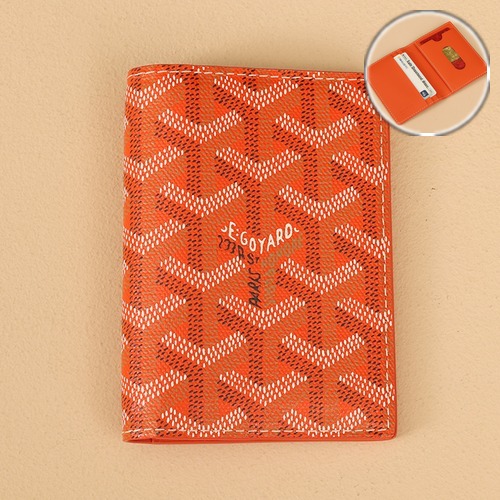 Goyard Saint-Marc Card Holder Wallet 고야드 생마르크 카드홀더 지갑 오렌지 10.7cm