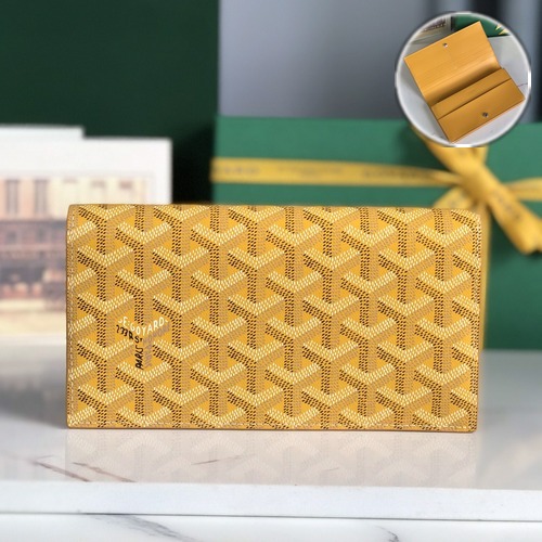 Goyard Richelieu Long Wallet 고야드 리슐리외 장지갑 옐로우 19cm