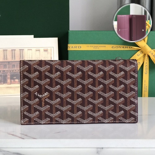 Goyard Richelieu Long Wallet 고야드 리슐리외 장지갑 버건디 19cm