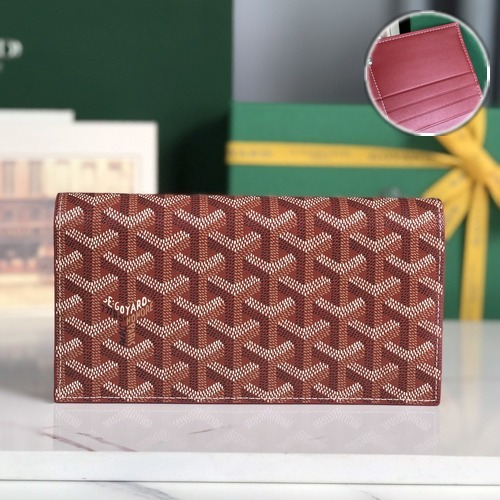 Goyard Richelieu Long Wallet 고야드 리슐리외 장지갑 버건디브라운 19cm
