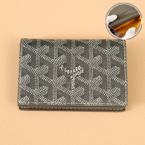 Goyard Malherbes Business Card Holder 고야드 말레르브 명함 카드홀더 그레이 10.2cm