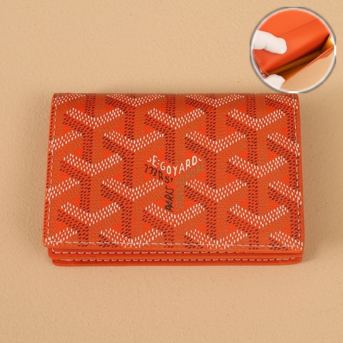 Goyard Malherbes Business Card Holder 고야드 말레르브 명함 카드홀더 오렌지 10.2cm