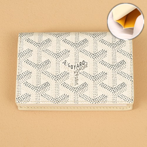 Goyard Malherbes Business Card Holder 고야드 말레르브 명함 카드홀더 아이보리 10.2cm