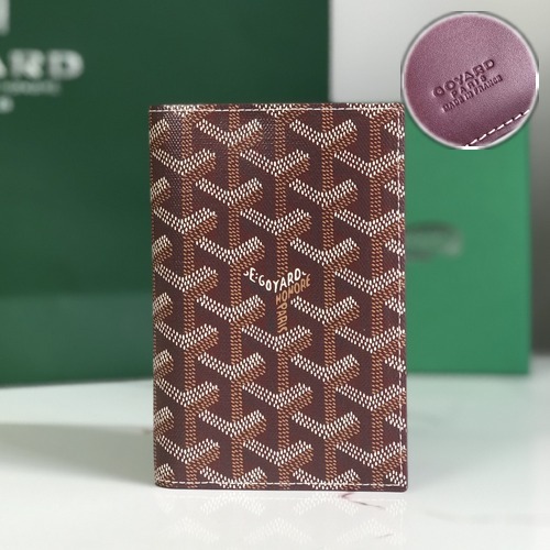Goyard Grenelle Passport Holder Wallet 고야드 그르넬 여권지갑 브라운버건디 14.2cm