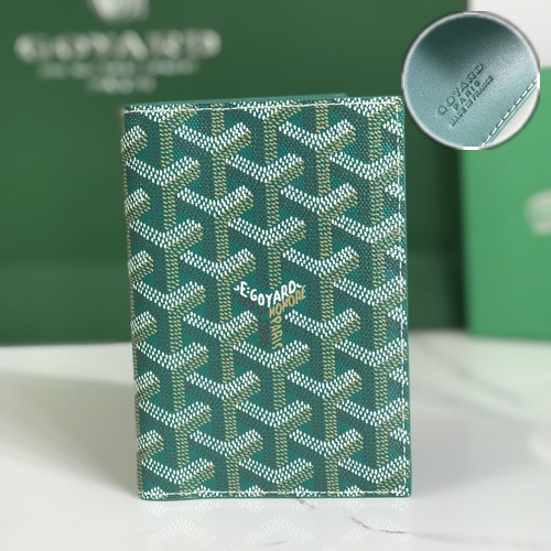 Goyard Grenelle Passport Holder Wallet 고야드 그르넬 여권지갑 그린 14.2cm