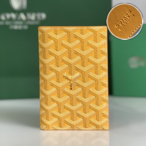 Goyard Grenelle Passport Holder Wallet 고야드 그르넬 여권지갑 옐로우 14.2cm