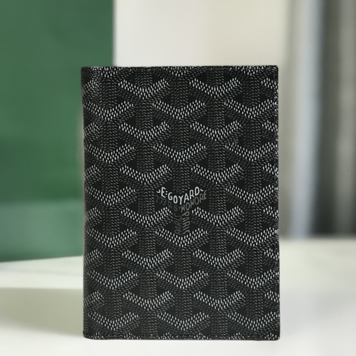 Goyard Grenelle Passport Holder Wallet 고야드 그르넬 여권지갑 블랙/브라운 14.2cm
