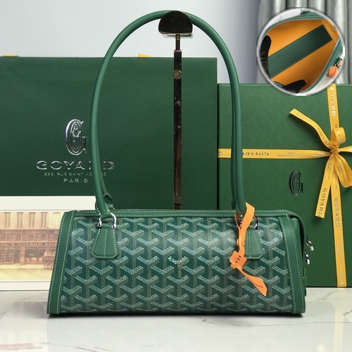 GOYARD Bonbonniere Baguette Bag 고야드 봉보니에르 바게트백 020608 그린 30cm
