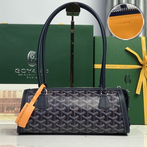 GOYARD Bonbonniere Baguette Bag 고야드 봉보니에르 바게트백 020608 네이비 30cm