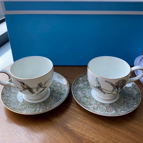 Wedgwood 웨지우드 중고 벌새 본차이나 커피잔 세트