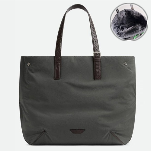Bottega Veneta Buckle Nylon Tote Bag 보테가베네타 버클 나일론 토트백 그레이 58cm