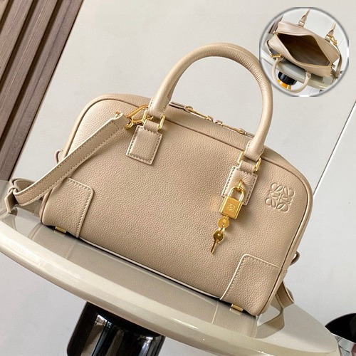 Loewe Amazona 23 Anagram Calfskin Leather 로에베 아마조나 23 아나그램 카프스킨 레더 토트백 L베이지 23cm