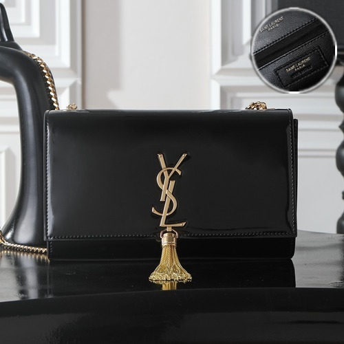 SAINT LAURENT Kate Tassel Bag in Patent Leather 354119 생로랑 케이트 태슬 체인백 페이턴트 가죽 24cm