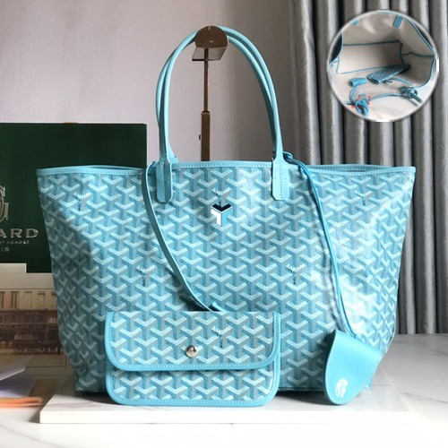 Goyard Saint Louis PM Tote Bag 고야드 생루이 PM 020184 토트백 고야딘 캔버스 민트 47cm