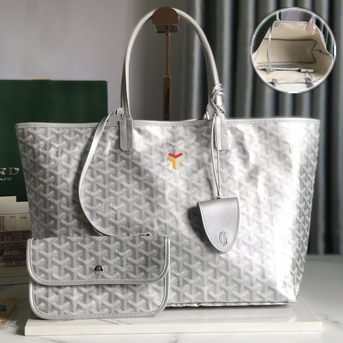 Goyard Saint Louis PM Tote Bag 고야드 생루이 PM 020184 토트백 고야딘 캔버스 그레이 47cm