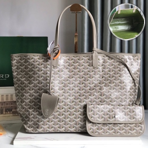 Goyard Saint Louis PM Tote Bag 고야드 생루이 PM 020184 토트백 고야딘 캔버스 카키/그린 47cm