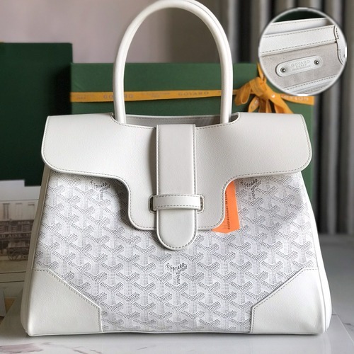Goyard Saigon Tote Bag 고야드 사이공 토트백 고야딘 캔버스 아이보리 34cm