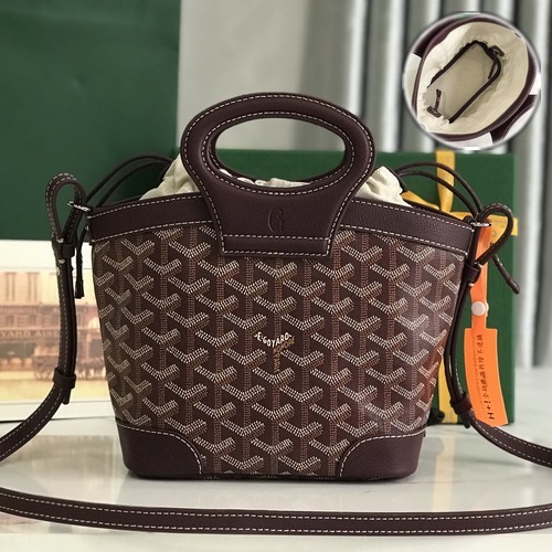 Goyard Saint Louis Mini Tote Bag Red 고야드 생루이 미니 020249 토트백 버건디 23cm