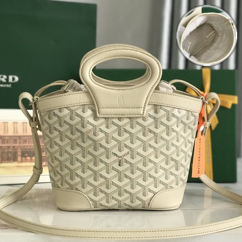 Goyard Saint Louis Mini Tote Bag Red 고야드 생루이 미니 020249 토트백 아이보리 23cm