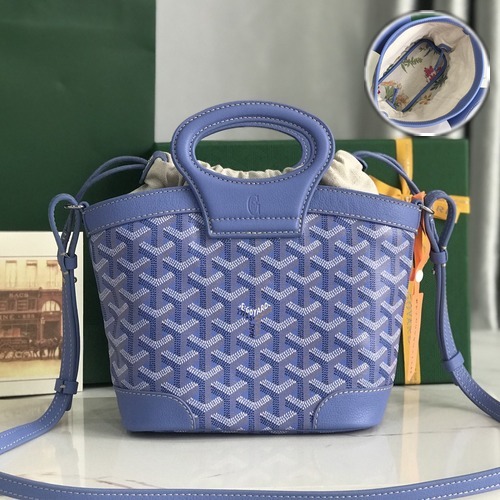 Goyard Saint Louis Mini Tote Bag Red 고야드 생루이 미니 020249 토트백 L블루 23cm