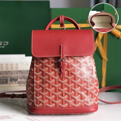 Goyard Alpin Mini Backpack Red 고야드 투웨이 알팽 미니 020195 백팩 레드 19cm