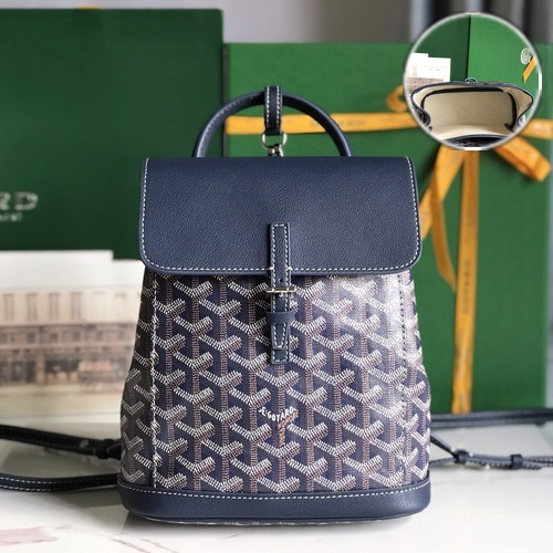 Goyard Alpin Mini Backpack Red 고야드 투웨이 알팽 미니 백팩 020195 네이비 19cm