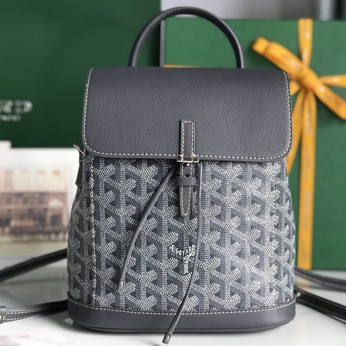 Goyard Alpin Mini Backpack Red 고야드 투웨이 알팽 미니 백팩 020195 다크그레이 19cm