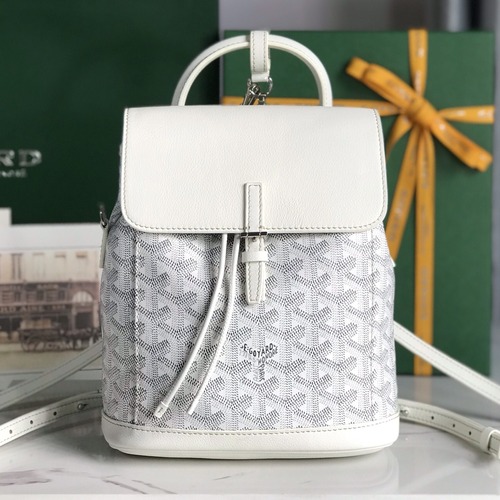Goyard Alpin Mini Backpack Red 고야드 투웨이 알팽 미니 백팩 020195 아이보리 (카프스틴 내피) 19cm