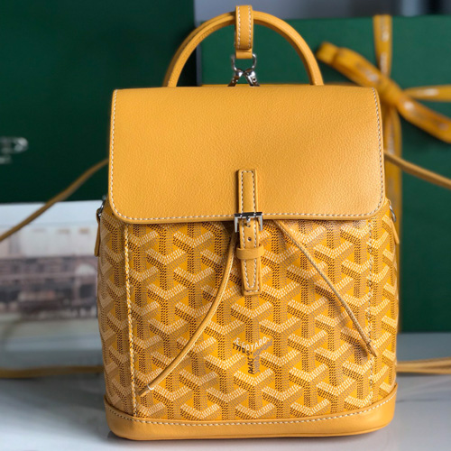 Goyard Alpin Mini Backpack Red 고야드 투웨이 알팽 미니 백팩 020195 옐로우 19cm