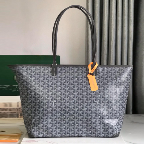 Goyard Saint Louis MM Tote Bag White 고야드 생루이 MM 지퍼토트백 020186 그레이 49cm