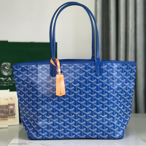 Goyard Artois PM Tote Bag Sand 고야드 아르투아 PM 토트백 020191 블루 41cm