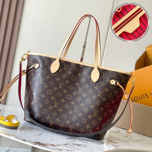 Louis Vuitton Neverfull Bandoulière Inside Out GM 루이비통 네버풀 반둘리에 인사이드 아웃 GM 토트백 M12096 모노그램 코팅 캔버스 31cm