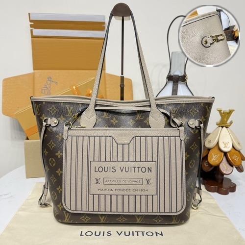 Louis Vuitton Neverfull Inside Out MM Monogram 루이비통 네버풀 인사이드 아웃 MM 토트백 M25664 모노그램 코팅 캔버스 31cm