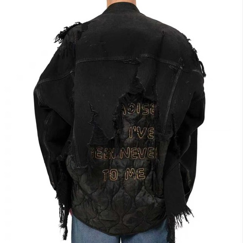 Maison MIHARA YASUHIRO Double Layered Denim Jacket (Black) | 메종 미하라 야스히로 더블 레이어드 데님 재킷 블랙
