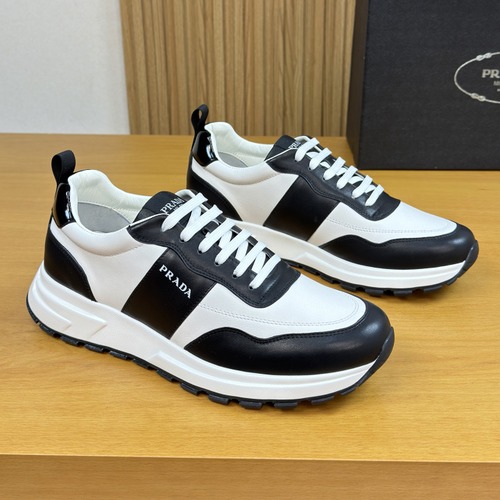 Prada Downtown Nappa Leather Sneakers 프라다 다운타운 나파 레더 스니커즈 2EE364 화이트/블랙