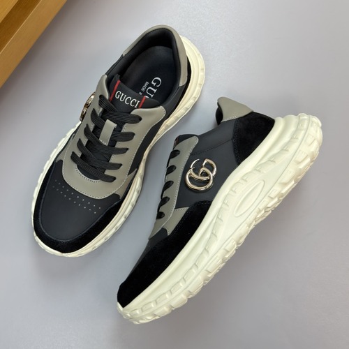 Gucci GG Canvas and Leather Sneakers 구찌 GG 캔버스 레더 스니커즈 643489 2HK10 9761 블랙