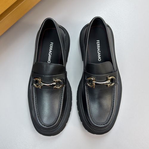 Salvatore Ferragamo Gancini Leather Loafer BM98610 살바토레 페라가모 간치니 레더 로퍼 BM98610 무광블랙