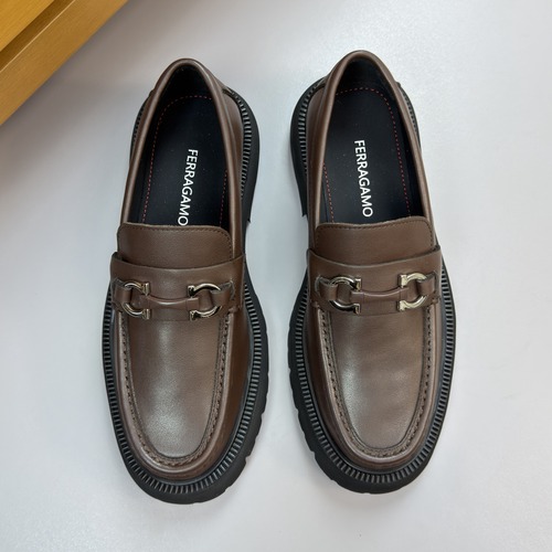 Salvatore Ferragamo Gancini Leather Loafer BM98610 살바토레 페라가모 간치니 레더 로퍼 BM98610 무광브라운