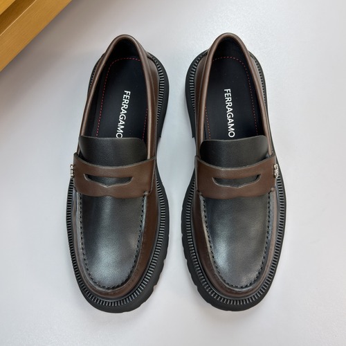 Salvatore Ferragamo Gancini Leather Driver Loafer BM98610 살바토레 페라가모 간치니 레더 드라이버 로퍼 BM98610 브라운블랙