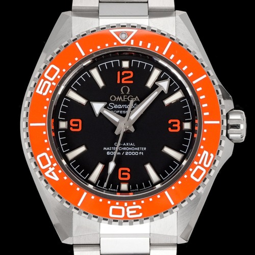 Omega Seamaster Planet Ocean 600M 오메가 씨마스터 플래닛 오션 600M 오렌지베젤 블랙 다이얼 스틸밴드 42mm